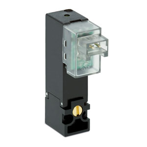 Series KLE solenoid valve - 3/2-way - 90° connector